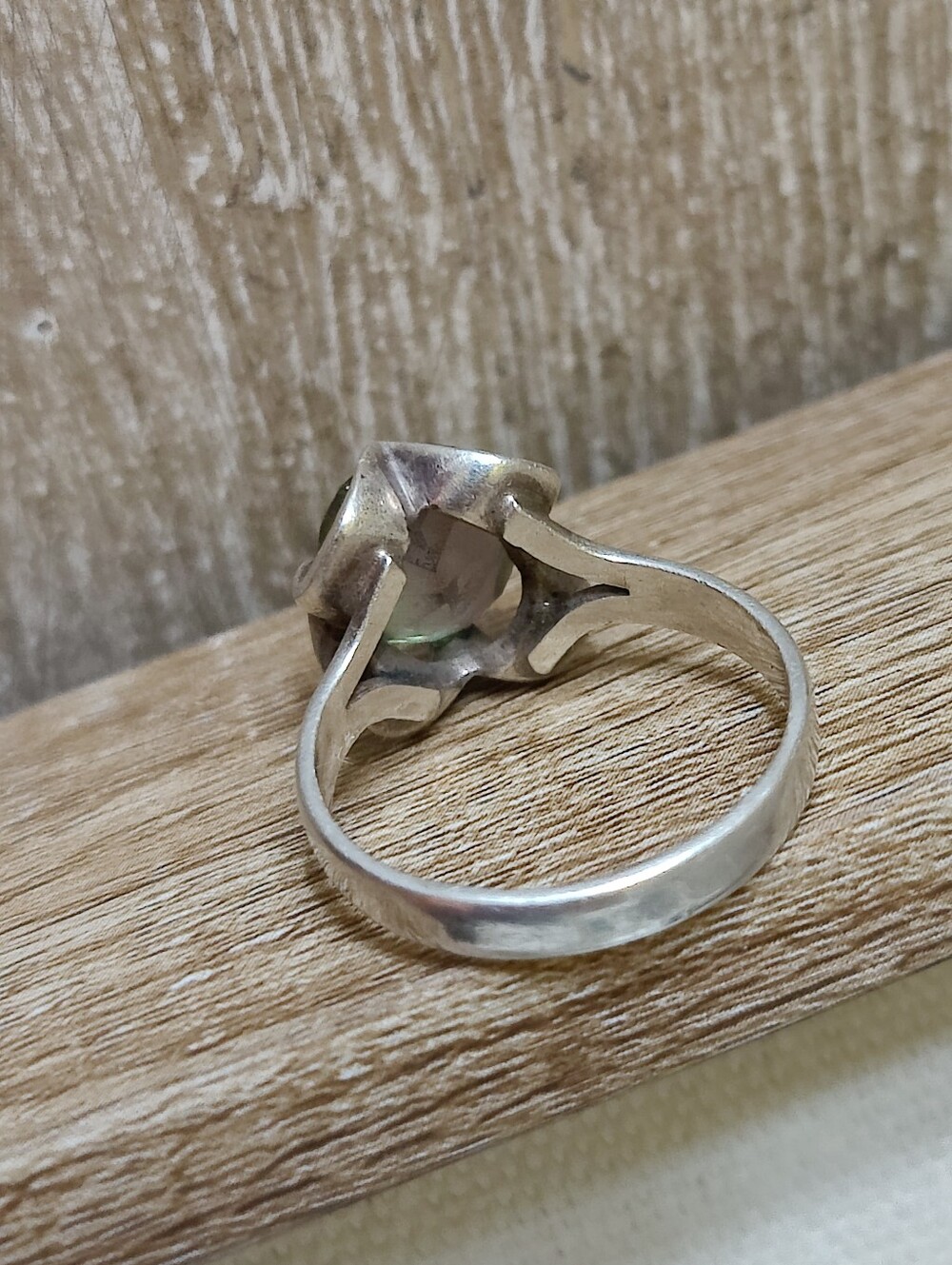 Vintage Sterling Silver Fluorite Ring - Picture 12 of 15